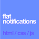 Flat, Modern Notifications - CodeCanyon Item for Sale