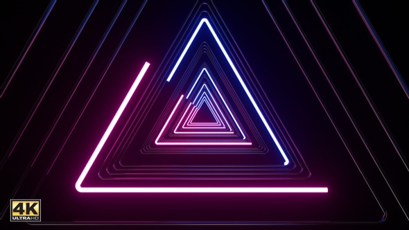 Synthwave Neon Lights Tunnel