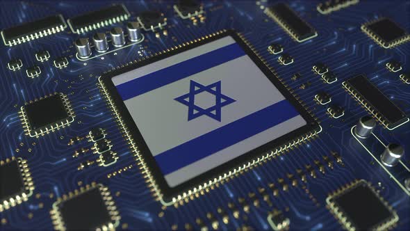 Flag of Israel on the Chipset
