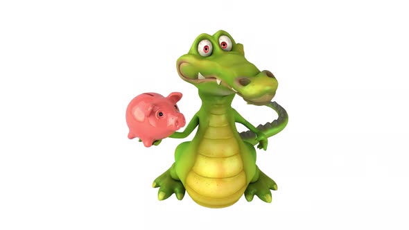 Fun crocodile - 3D animation