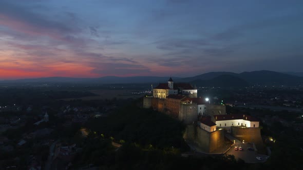 Beautiful Castle Panorama at the Night