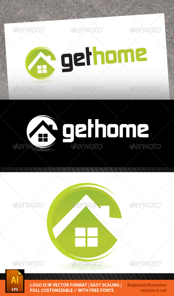 Get Home Logo Template