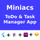 ToDo & Task Manager App ANDROID + IOS + FIGMA + XD + Sketch | UI Kit | Flutter | Miniacs - CodeCanyon Item for Sale