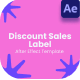 Discount Sale Label After Effect - VideoHive Item for Sale