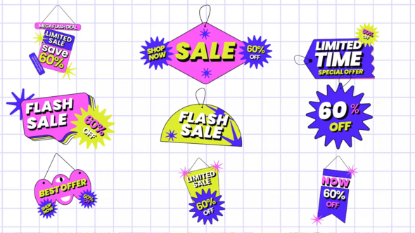 Discount Sale Label After Effect