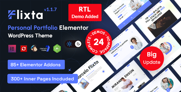 Flixta - Personal Portfolio WordPress Theme
