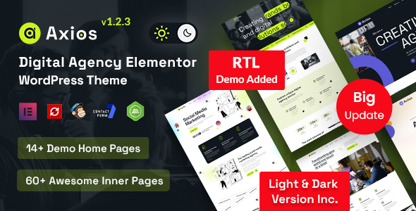 Axios - Digital Agency WordPress Theme