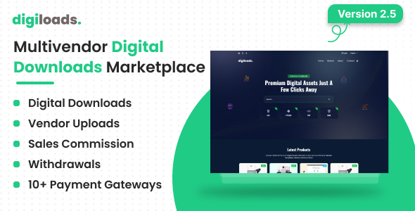 Digiloads - Multivendor Digital Downloads Marketplace