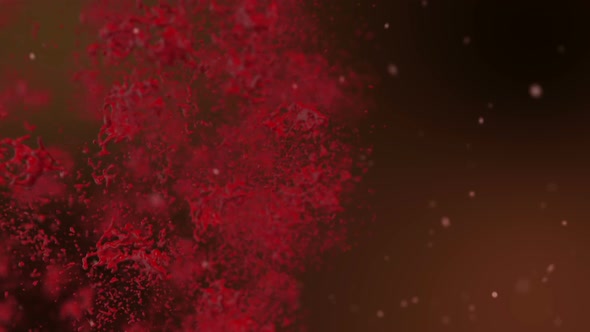 Abstract Blood Cinematic Title Backdrop