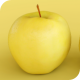 Fresh Golden Delicious Apple With Pale Green Skin 3D Model - 3DOcean Item for Sale