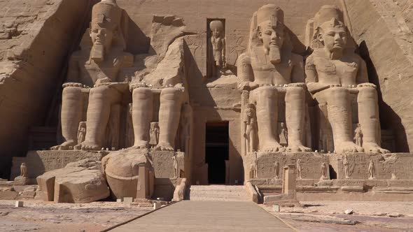 Aswan Egypt Great Abu Simbel Temple of Pharaoh Ramses