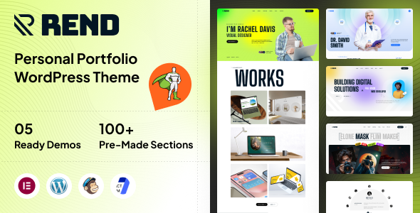 Rend – Personal Portfolio WordPress Theme