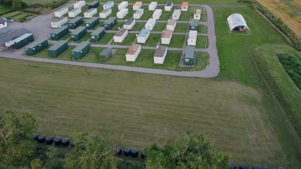 A Drone View of the Life of Seasonal Workers on a Farm