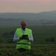 Agricultural Industry. A Male Farmer with a Digital Tablet in a Field at Sunset. Agronomist Uses - VideoHive Item for Sale
