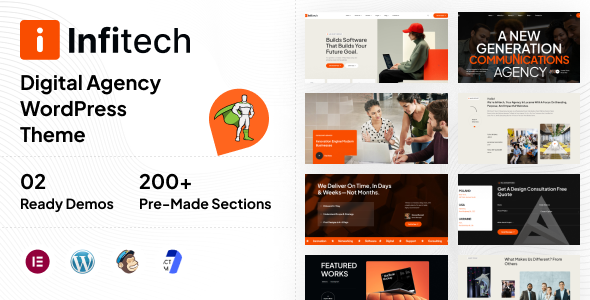 Infitech - Digital Agency & Portfolio WordPress Theme