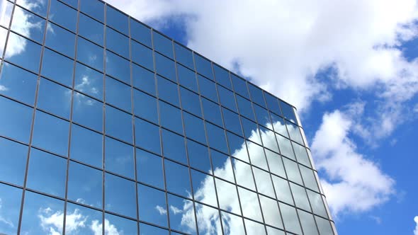 Cloud Reflections in Office Building