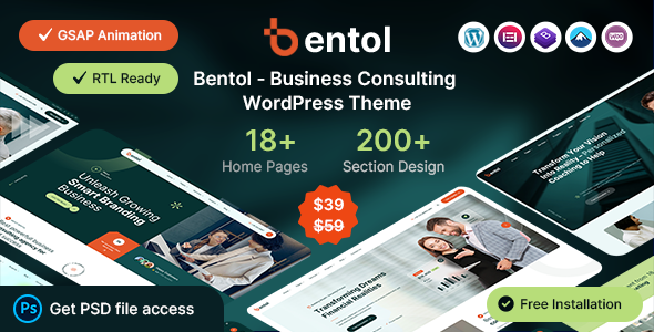 Bentol - Business Consulting WordPress Theme