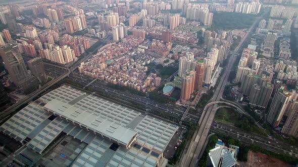 Timelapse Shenzhen Convention Exhibition Center in Futian