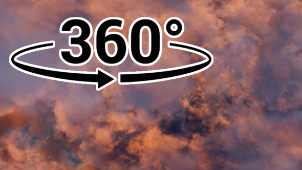 Panoramic Sunset Clouds in 360 Stereoscopic Virtual Reality 02 alt