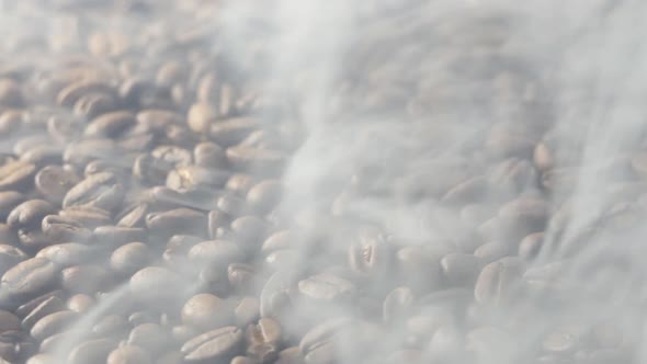 Closeup of Roasted Coffee Beans