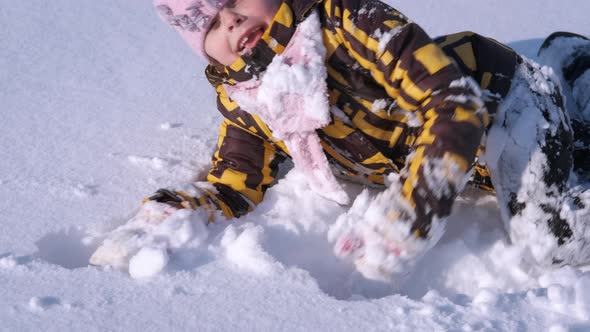 Child Relax on the Snow