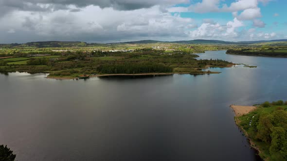 Aerial drone view Ireland