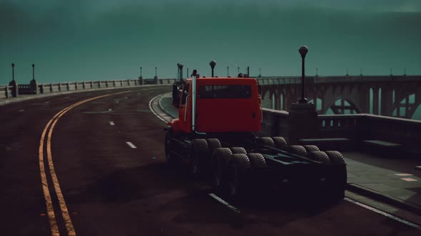 Big Lorry Truck on the Bridge alt