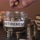 Closeup of Man Saving Money for Retirement - VideoHive Item for Sale