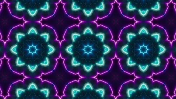 Multi Colored Light Beam Kaleidoscope Vj Background Loop 4K 13