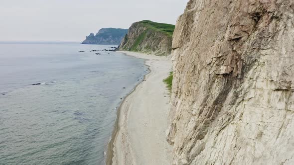 Baluzek Peninsula on the Coast of the Sea of Japan