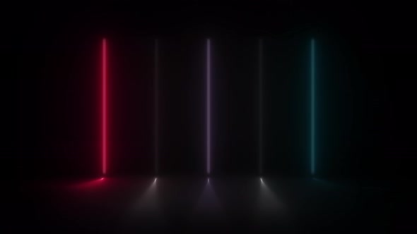 Concept 57-N1 Abstract Neon Lights Animation