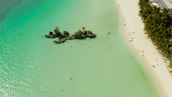 Boracay Island with White Sandy Beach, Philippines