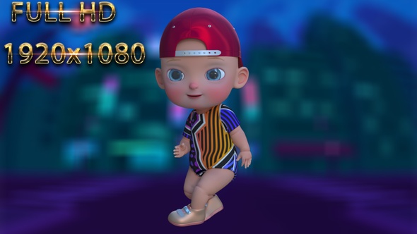 Cartoon Baby Dance V28 - 60 Fps