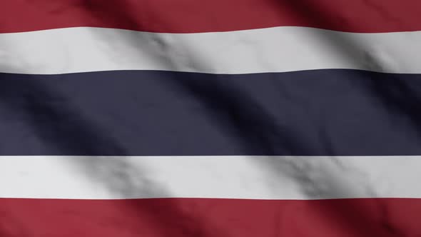 Thai flag waving in the wind.