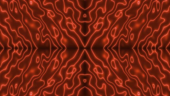Brown Color Neon Light Abstract Mirror Liquid Animated Background
