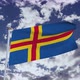 Aland Flag With Sky 4k - VideoHive Item for Sale