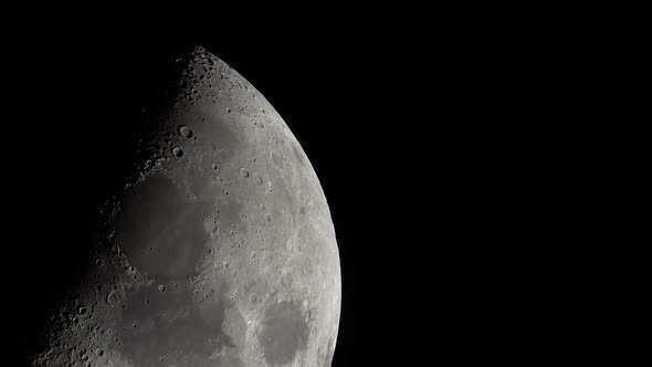 Moon Close-up. Planet Satellite.