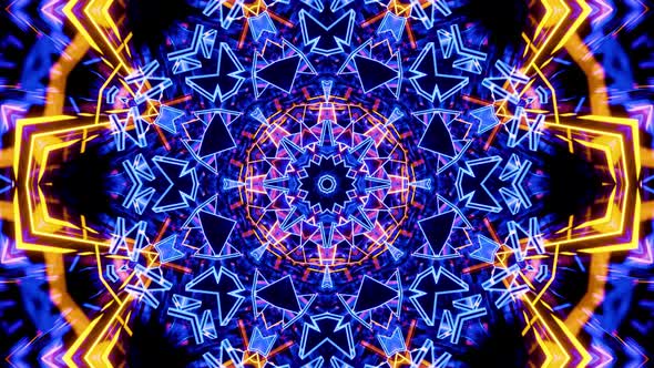 Kaleidoscope video background for VJ