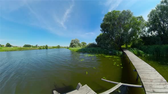 Summer Landscape with Lake