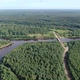 Forest River in the Summer Taiga From a Height of Flight - VideoHive Item for Sale