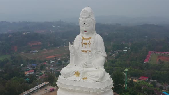 White Buddha Wat Huay Pla Kang Temple Chiang Rai Thailand