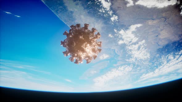 Coronavirus COVID-19 on the Earth Orbit alt