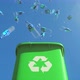 Chock-full Garbage Container Opens and Plastic Bottles Fall out from the Bin - VideoHive Item for Sale