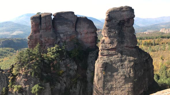 Famous group of rocks near town of Belogradchik  4K 2160p 30fps UltraHD footage - Sandstone and cong