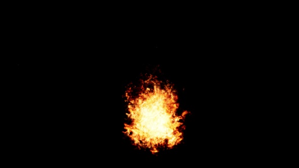 Burning blazing fire Isolated by Alpha channel (transparent background)