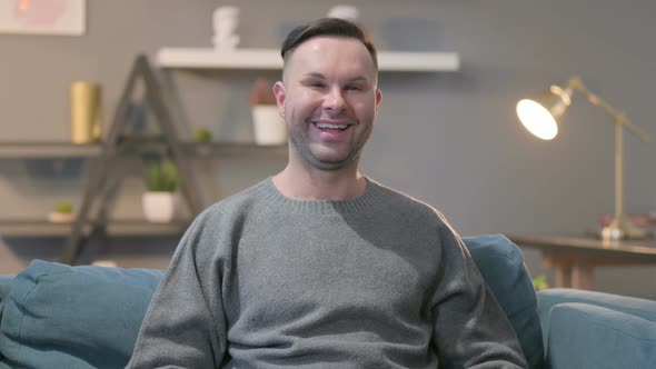 Portrait of Casual ManSmiling at the Camera