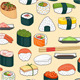 Sushi Seamless Background - GraphicRiver Item for Sale
