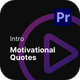 Intro - Motivational Quote - VideoHive Item for Sale