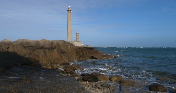 The lighthouse at Gatteville le Phare, Cap de la Hague, Cotentin peninsula, France