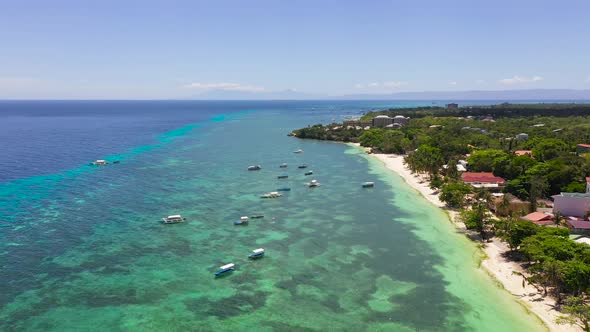 Sandy Beach and Tropical Sea